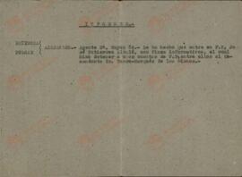 Espinosa Pulgar, Alejandro. Informes