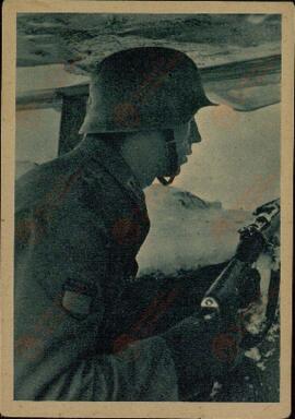 Postales alemanas de propaganda con imágenes de soldados. Traducidas al español.