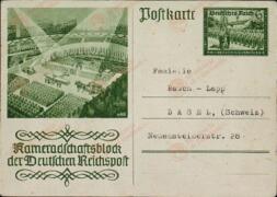 Postal escrita en alemán dirigida a la familia Rauch-Lapp de Basel, Suiza. (10.8.41)