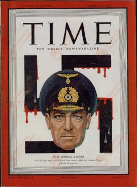 Time, 20 de Abril de 1942: "Almirante nazi Raeder"