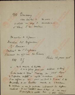 Documentos de M. Daniel Berthelot relacionados con la Guerra de 1914-1918