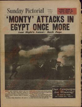 Sunday Pictorial. Nº 1442. 1 noviembre 1942. "Monty ataca Egipto una vez más"