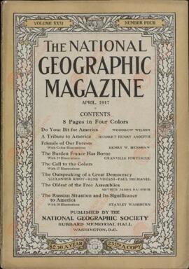 The National Geographic Magazine. "Rusia, 1917", Volumen 31. Abril, 1917
