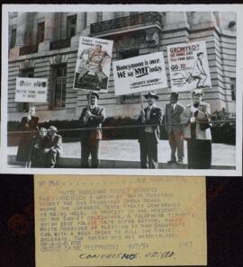 "Rusos blancos se manifiestan contra Gromyko en San Francisco". 7 septiembre 1951