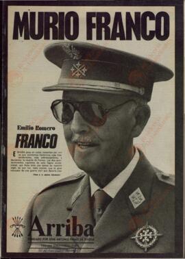 Arriba: "Murió Franco". 20 noviembre 1975