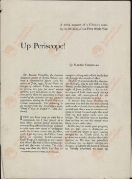 "¡Arriba periscopio! Por Martin Niemöller "