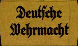 Brazalete del ejército alemán: "Deutsche Wehrmacht"
