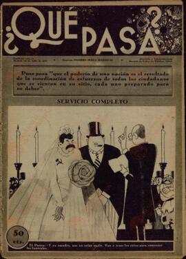Revista ¿Qué pasa? "Servicio completo...", Madrid, 10 de julio de 1941.