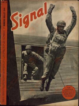 Signal. "Así es como saltaron, en Creta" 1er Nº Julio de 1941.