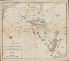 Carta General del Teatro de Operaciones Franco-Belga, 1914-1918