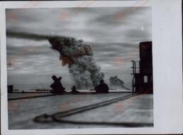 Portaaviones de un convoy torpedeado, 7 octubre 1942