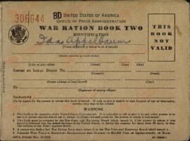 "Libros de racionamiento de guerra. Estados Unidos de América. Oficina de Administración de Precios"