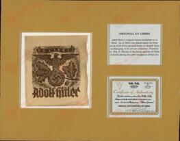 Hitler, Adolf. Ex Libris