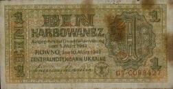 "Un Karbowanez". Rowno, 10 marzo 1942