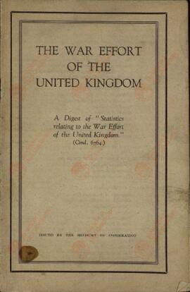El esfuerzo de guerra en el Reino Unido: un resumen de "las estadísticas relacionadas con el esfuerzo de guerra en el Reino Unido". En inglés