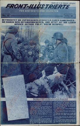 Front-illustrierte für deutschen soldaten. Publicación soviética en aleman para promover la rendición de la soldadesca alemana. Marzo 1942