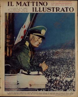 Il Mattino Illustrato. "El triunfo romano tributado a Benito Mussolini". 10-17 de octubre de 1938..