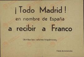 Volantes de propaganda falangista antibritánica