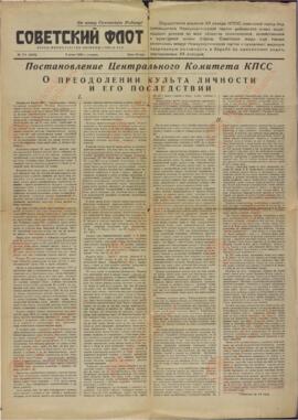 "Sovietskiy Flot", 3 de Julio de 1956