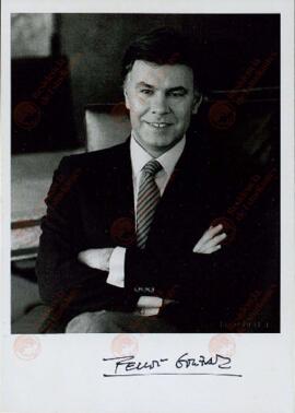 González Márquez, Felipe (1942). Secretario General del PSOE (1974-1997) y Presidente del Gobierno de España (1982-1996).