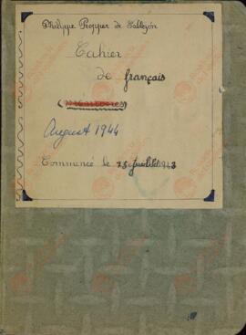 Propper de Callejón, Philippe: Cuaderno de francés. Agosto 1944