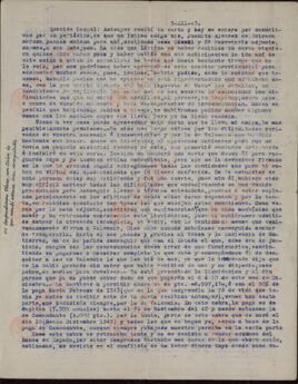 Vapor Uruguay. Sancho Contreras, Eduardo. Carta de Rafael Sancho Contreras, conde de Montalvo (hermano), a Raquel Claro Velasco (esposa). 5 diciembre 1943