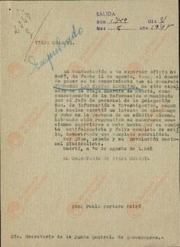Documentos de expulsión de Vieja Guardia de Fernando Las Santas Loureiro, así como de su fallecimiento y Certificaciones familiares de pertenecer al cuerpo de funcionarios de su hermana Adelaida Las Santa Laurelio.