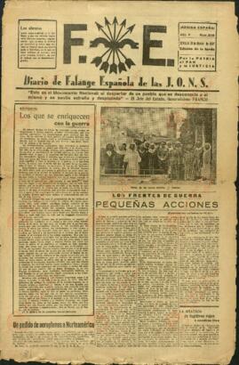Falange española de las JONS. "Los que se enriquecen con la guerra". Sevilla, 31 marzo 1937