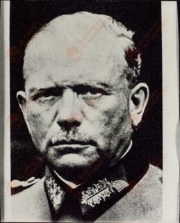 Primer plano del general alemán Heinz Guderian