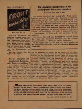 "Noticias del frente". Mayo 1942. Nr. 177
