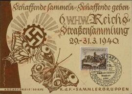 "Trabajo de recolecta, trabajo hecho. Recaudación callejera". Stuttgart, 29 - 31 marzo 1940