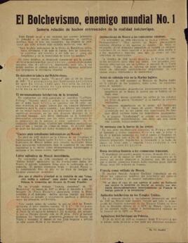 Deutches Fichte-Bund Hamburg (Asociación Alemana Fichte) "El bolchevismo, enemigo mundial n.º 1" (en español). Editor Falken. Verlag, Hamburgo.