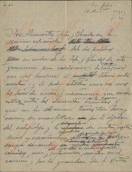 Colección Francisco Franco. Franco Bahamonde, Francisco. Discurso para almirantes jefes y oficiales de la Marina Española, c. 1939 - 1941