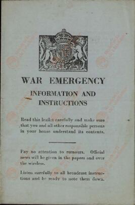 Emergencia de guerra. Información e instrucciones