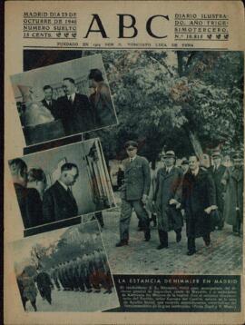 ABC. "La estancia de Himmler en Madrid". Madrid, 23 Octubre 1940