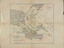 Plano de la Situación Militar descrita por el General Erich F.W. Ludendorff (1865-1937) y el Mariscal Paul L.H.A.B. Von Hindenburg (1847-1934), 1918