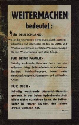 Weirtermachen bedeuet. Für Deutschland, Für deine familie, Für dich