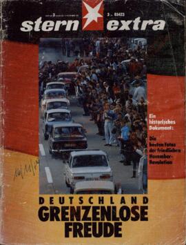 "Stern Extra", 16 de Noviembre de 1989: "Alemania se queda sin Fronteras"