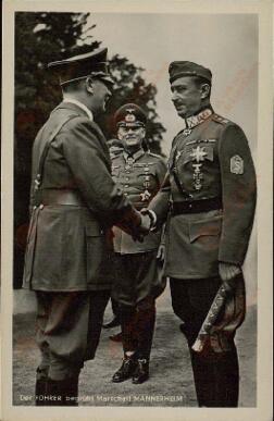 Hitler, Adolf y Mannerheim, Carl Gustav Emil von. Por Hoffmann