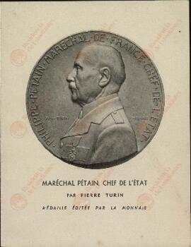 "Mariscal Pétain, jefe del Estado por Pierre Turin"