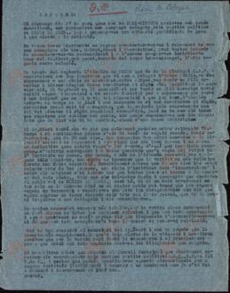 Conjunto de 16 dossiers conteniendo documentos sobre seguridad interior enviados al Departament de Generació i Assistencia Social de la Generalitat de Catalunya, desde distintas localidades de Cataluña durante la Guerra Civil (Barcelona -2-, Roses de Llobregat, Tous d'Anoia, Monterquiu, Lleida -2-, La Bisbal, Seu d'Urgell, Corbera de Llobregat, Castellet de Llobregat -2-, Castello de Farfanya, Andorra, Vall d'Arán, Puigcerdá -2-, Olot).