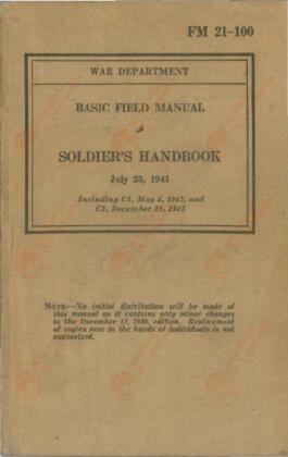 Manual básico de campo / Manual del soldado, 23 julio 1941