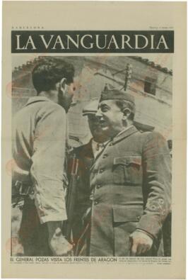 La Vanguardia. "El General Pozas visita los frentes de Aragón". 8 junio 1937