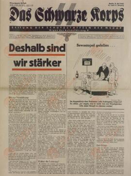 Das Schwarze Korps. Periódico para la defensa de la NSDAP. Berlín, 1942