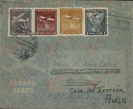 Vapor Uruguay. Sancho Contreras, Eduardo. Carta de Raquel Claro Velasco (esposa) a Rafael Sancho Contreras, conde de Montalvo (hermano). 15 agosto 1955