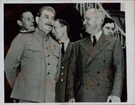 International News Photo: Truman & Stalin. Conferencia de Postdam, 24 julio 1945
