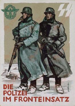 Nazi SS 1942: "La policía en el frente de asalto"