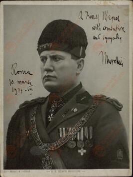 Mussolini, Benito (1883-1945), Roma, 10 Marzo 1929 - VII