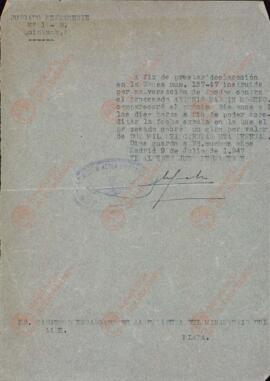 Signes Bolufer, Jaime. Comunicados del Ministerio del Aire. 1956