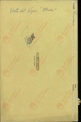 Pieza de Expediente de Juicio Militar sobre comportamiento(s) durante la Guerra Civil. Documentos de verificación y certificación así como pólizas de seguro y documentos de compraventa del vapor "Elda"